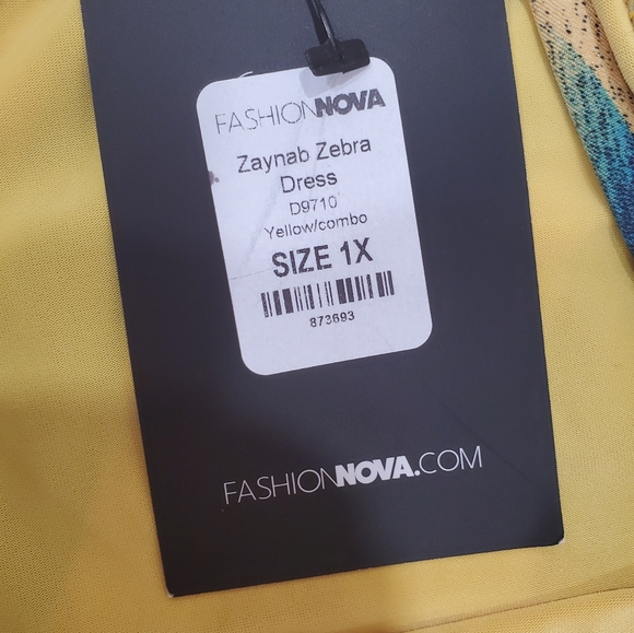 Fashion nova zebra colorful dress - Picture 3 of 10